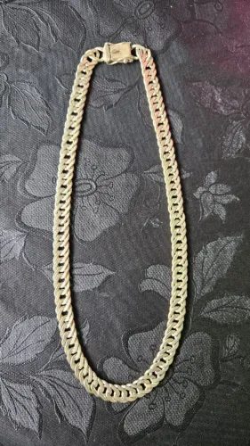 Cordão de Prata Maciça Grumet Duplo - 95g - 55cm