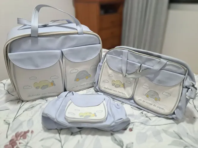 Kit 3 bolsas de Maternidade 