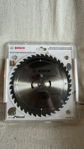 Disco de Serra Circular Bosch Eco for Wood 184mm 40 Dentes Novo