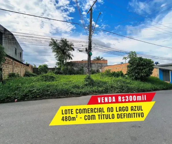 Lote Comercial no Lago Azul após a Barreira Policial - 480m² - Com Título Definitivo