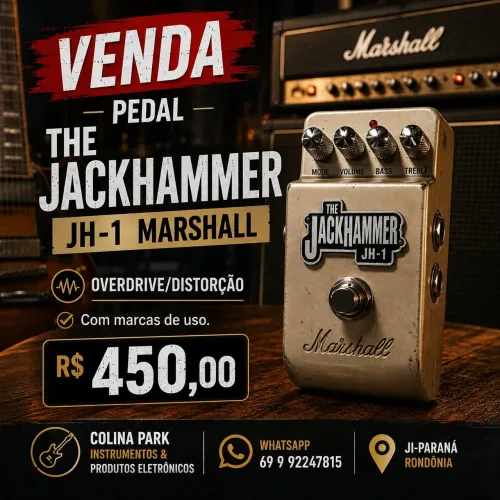 Pedal Jackhammer Marshall JH1 (Overdrive Distorção)