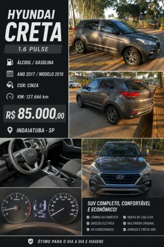 Hyundai Creta Pulse 1.6 16V Flex Aut. 2018