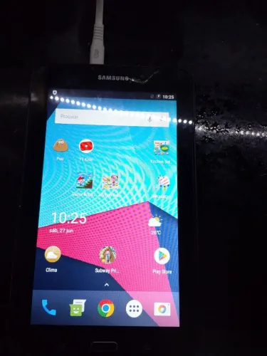 Tablet Samsung funcionando atualizadi Android 7 ret local valor final