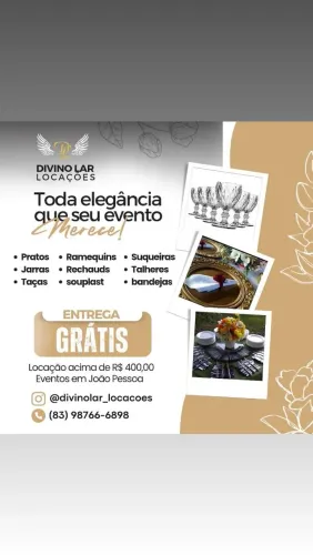 Louças locação