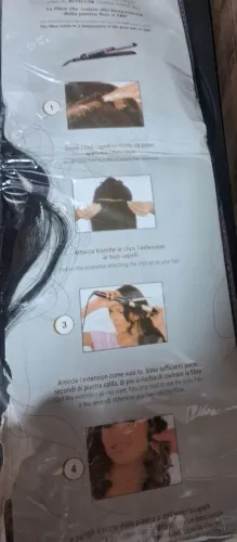 70 cm,Cabelo mega hair e presilha contem nele.