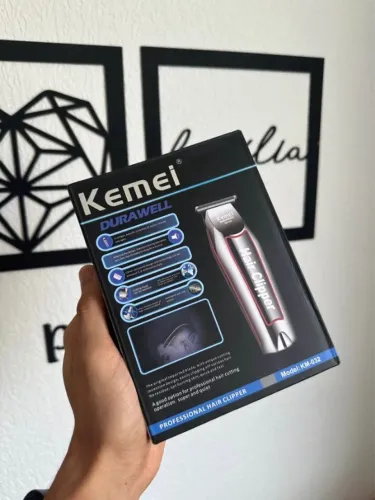 Máquina de acabamento sem fio kemei - Bateria dura horas