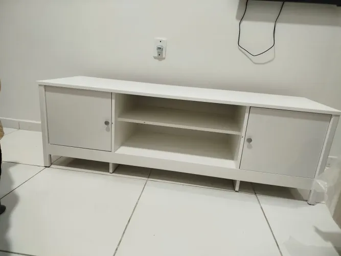 ? Rack para TV Ditalia Branco 2 Portas - Novo na Caixa | R$ 550