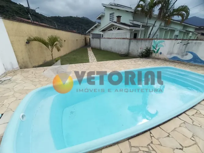 Casa com 2 dormitórios para alugar, 60 m² por R$ 2.800,00/mês - Martim de Sá - Caraguatatu