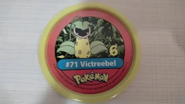 Tazos Estrela Pokémon Pokemetal #71 Victreebel