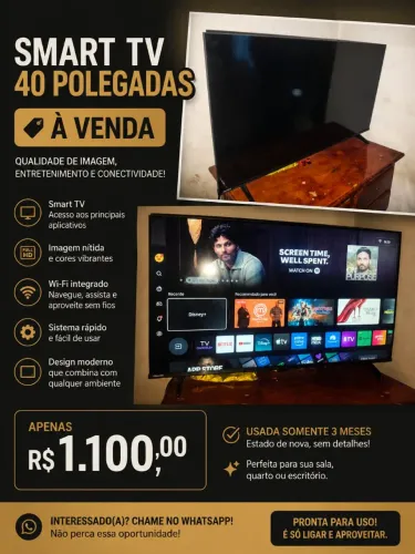Televisão 40 polegadas smart
