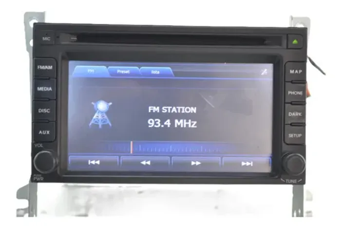 Tela Multimidia Painel Original Tucson 2016 C/suporte Preto