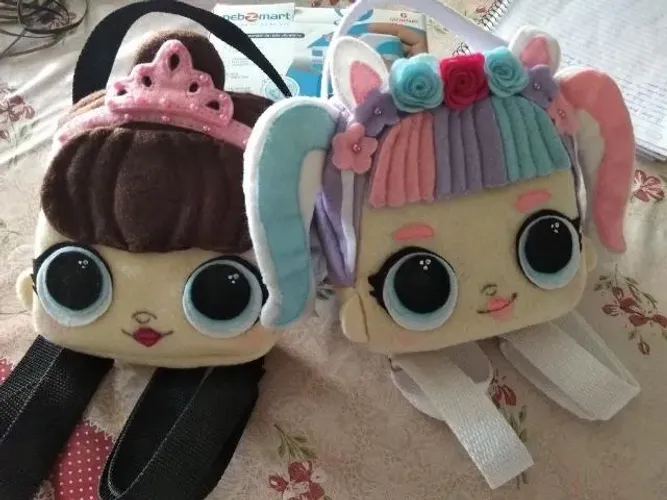 Bolsa mochilinha boneca LOL