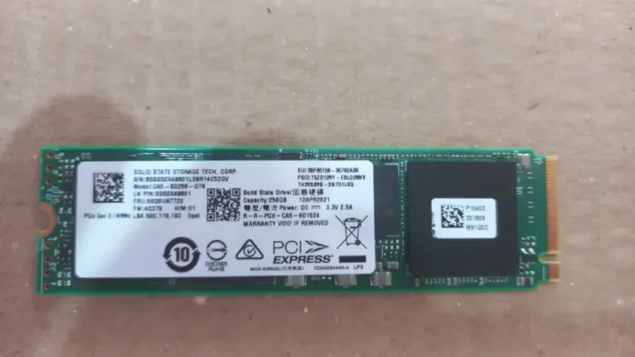 Ssd Nvme Liteon 256gb M.2 2280 - 1544