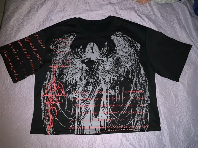 Camisa ROMWE MEN Estilo Top Masculino Punk (SHEIN) tamanho G (L)