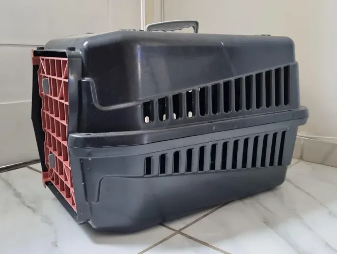 CAIXA TRANSPORTE ANIMAIS. 54CM COMPRIMENTO 38CM LARGURA 37CM ALTURA