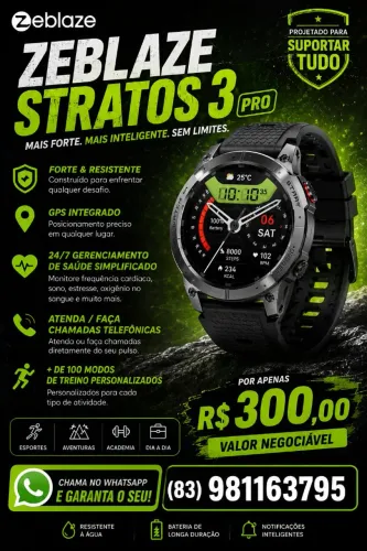 Smartwatch Zeblaze Stratos 3 pro