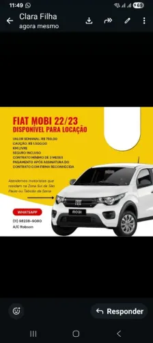 Aluguel de carro para motoristas de App