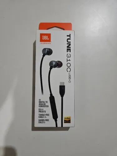 Fone de Ouvido Com Fio Tune 310C USB-C JBL - Preto