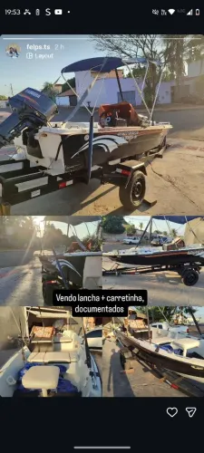Lancha- Motorboat com carretinha 35.000