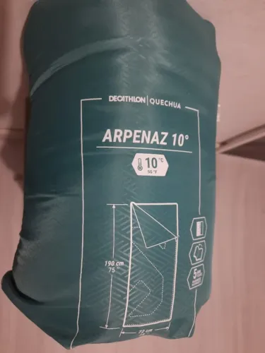 Saco de Dormir de Acampamento 10°C Arpenaz Quechua Azul