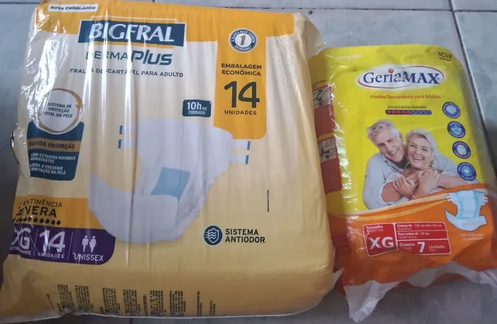 Fraldas descartáveis para adultos