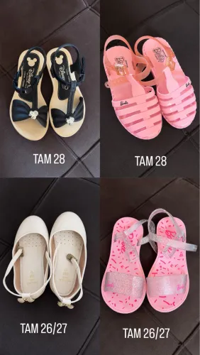 COMBO MARAVILHOSO DE SANDÁLIAS INFANTIS R$ 75,00 (TODAS)