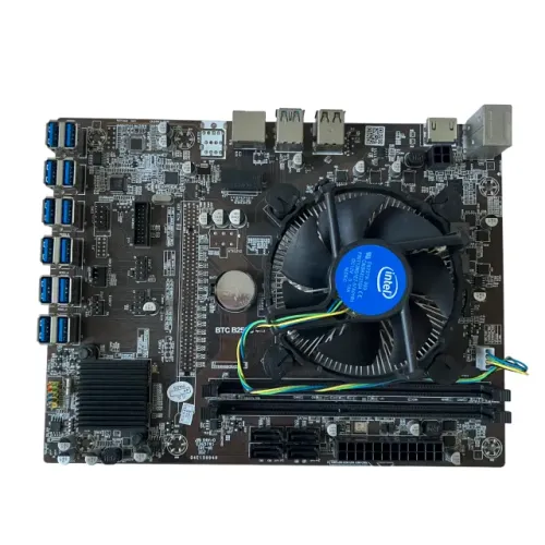 Placa-Mãe Para Mineração BTC B250C 12 Slots GPUs USB 3.0 LGA 1151 DDR4