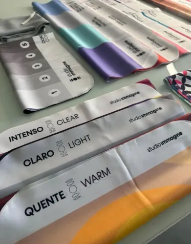 Kit tecidos coloração pessoal studio immagine completo e atual