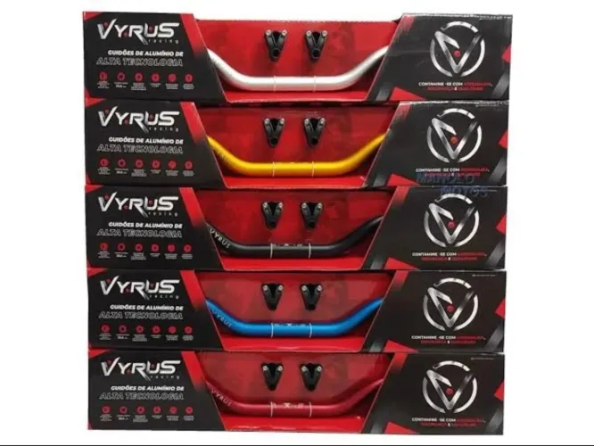 Promoção de Guidão Esportivo + Adaptador Vyrus Fat Bar 28MM Alto