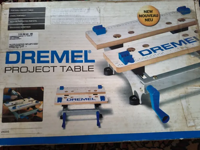 Bancada Portátil Dremel Project Table 2600, nova, na caixa.