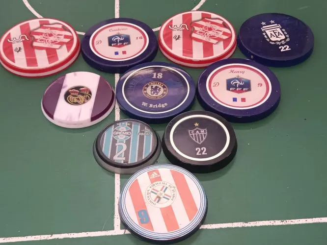 Futebol de botão Time botão aleatório vintage