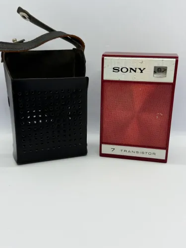 Rádio Antigo Sony 7 Transistor 2R-30 - Funcionando