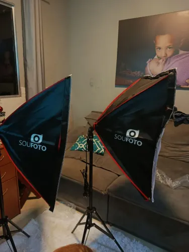 Iluminação fotografia softbox 