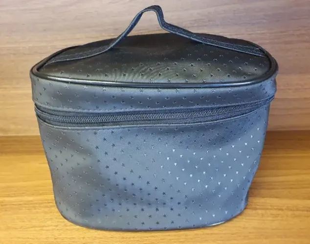 Nécessaire Frasqueira Preta Redonda