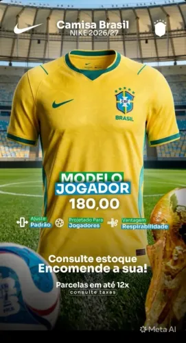 Camisa jogador Brasil