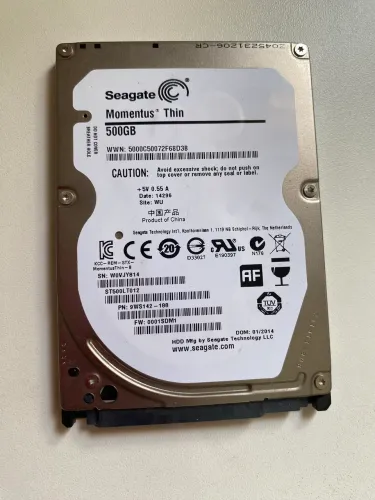 HD Notebook Seagate Momentus Thin 500GB