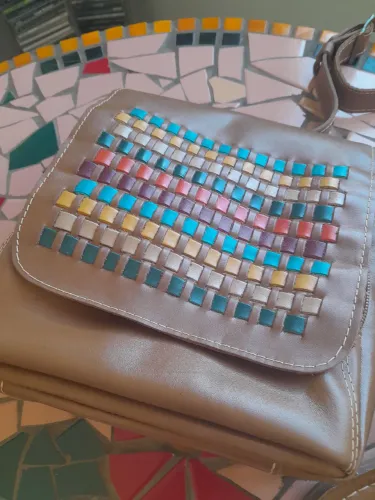 Bolsa e Rasteirinha em Couro