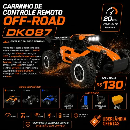 Carrinho de controle remoto - Bateria