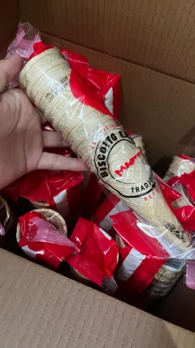 Casca de cone trufado ou sorvete