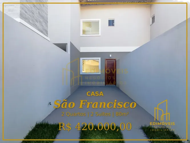 Casa com quintal privativo no São Francisco  Ideal para pets e lazer em família!