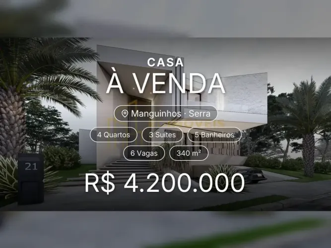 Oportunidade Única: Casa Triplex em Manguinhos com Vista Deslumbrante