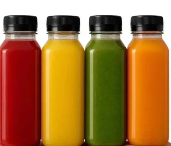 100 Garrafa quadrada 300/500ml Suco Caldo de cana Açaí