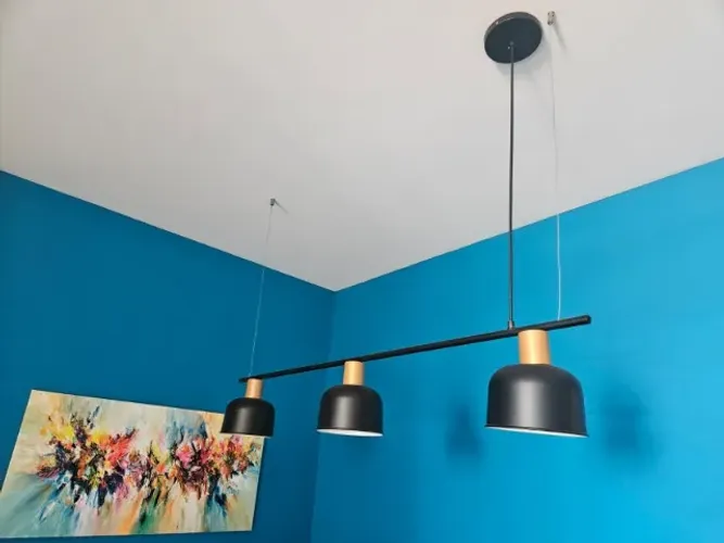 conjunto de Luminária e lustres sala jantar e estar