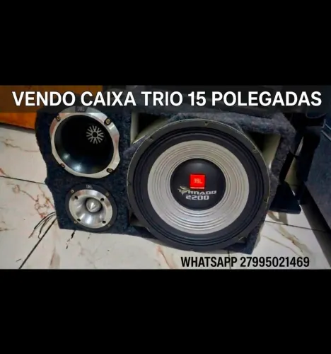 Caixa trio 15 polegadas.