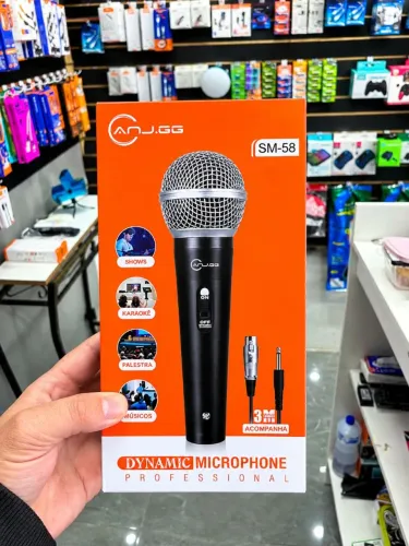 Microfone com fio profissional