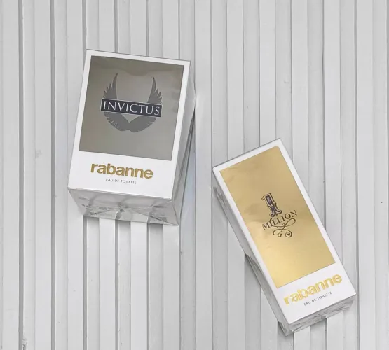 Perfume Invictus masculino 100ml<br>1 Million masculino 100ml <br><br>*R$550,00* cada