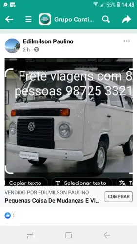 Kombi fazemos frete passeios 