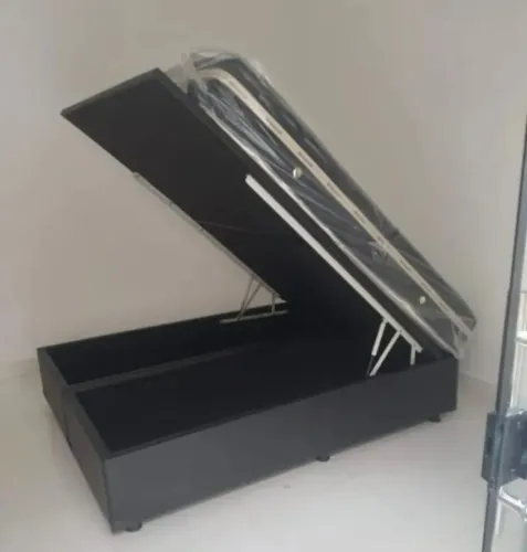 BASE BI PARTIDA BAU CASAL + COLCHÃO D33 FRETE GRÁTIS