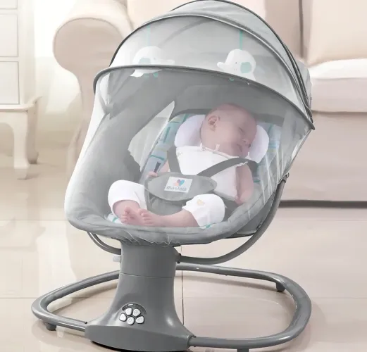 Cadeira balanço poltrona bebe elétrica e bateria, nova na caixa