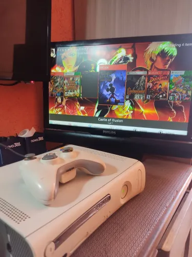Xbox 360 FAT destravado+ monitor tv 21 polegadas